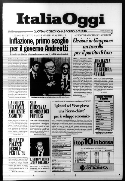 Italia oggi : quotidiano di economia finanza e politica